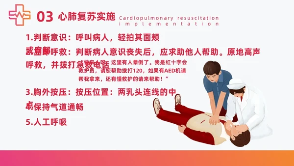 红色简约急诊急救知识培训医护培训PPT课件模板
