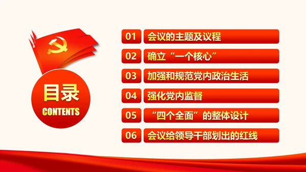 严肃党内监督全面从严治党六中全会PPT