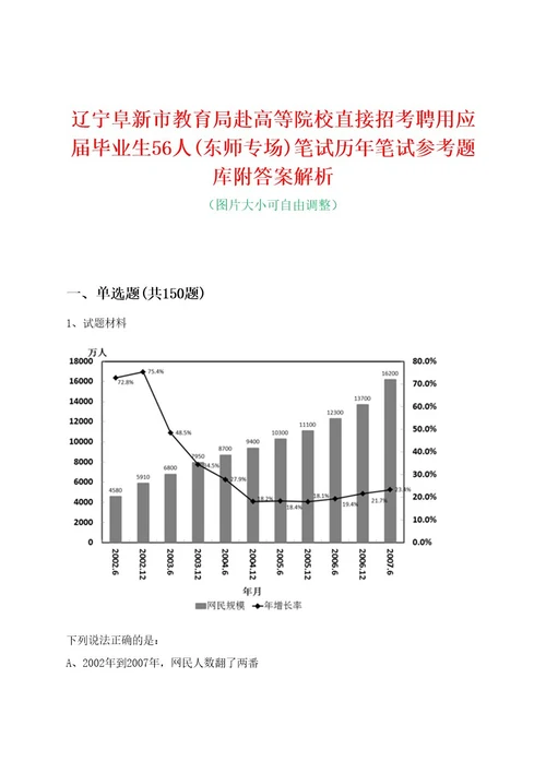 辽宁阜新市教育局赴高等院校直接招考聘用应届毕业生56人(东师专场)笔试历年笔试参考题库附答案解析0