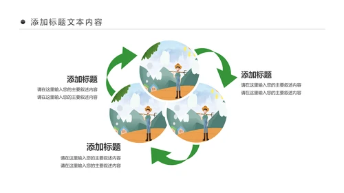 绿色清新美丽乡村新农村建设城镇优化建设ppt模板
