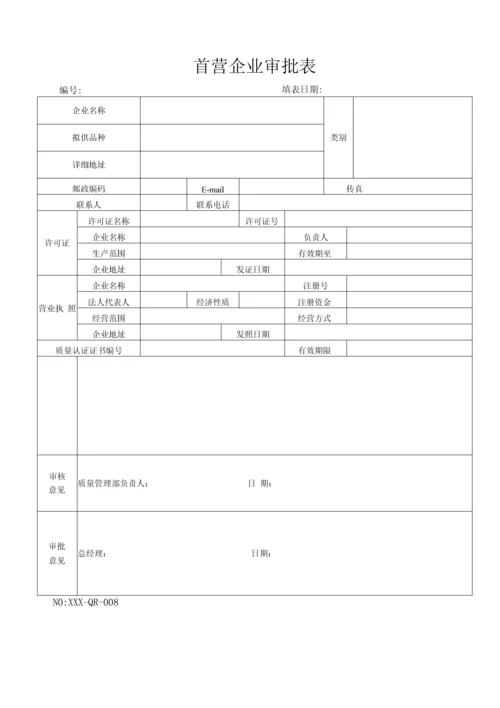 医疗器械-经营管理全套表单.docx