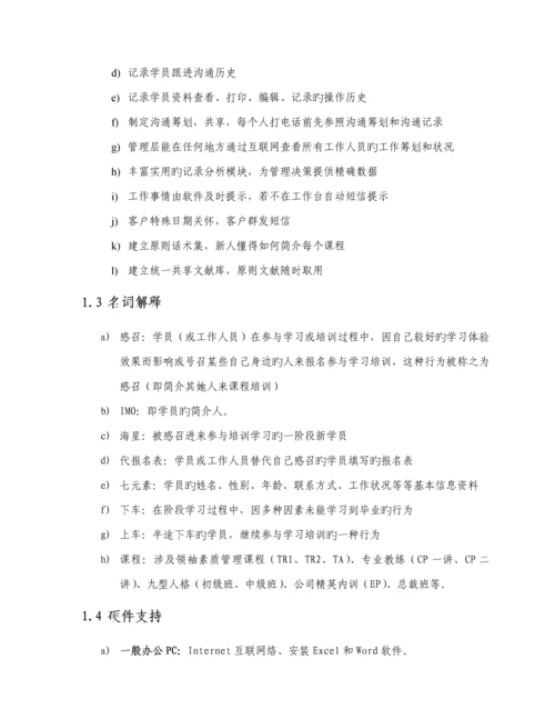 客户基础管理系统专题方案.docx