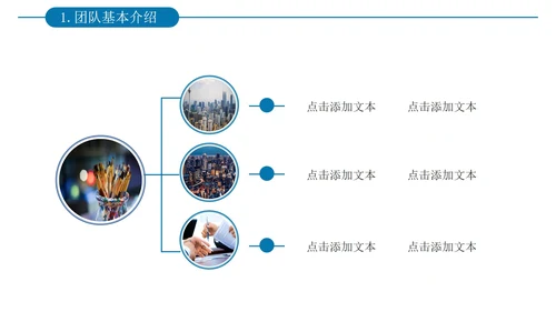 简约风企业架构团队成员介绍通用PPT模板