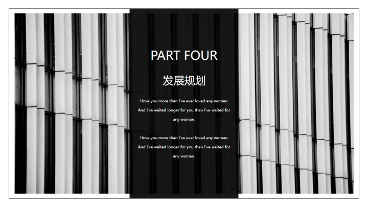 黑白欧美风各类型通用PPT模板