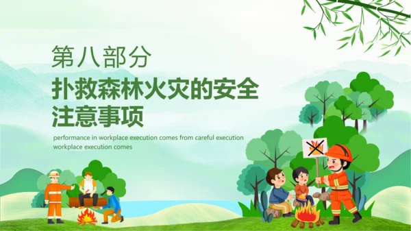 森林大火防范于未然ppt模板