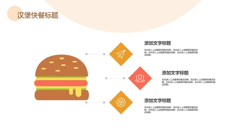 汉堡包西式快餐汉堡产品介绍PPT模板