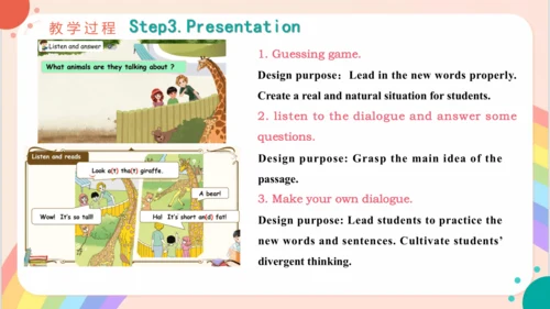 Unit3 At the zoo   PartA Let's talk 说课课件（共25张PPT）
