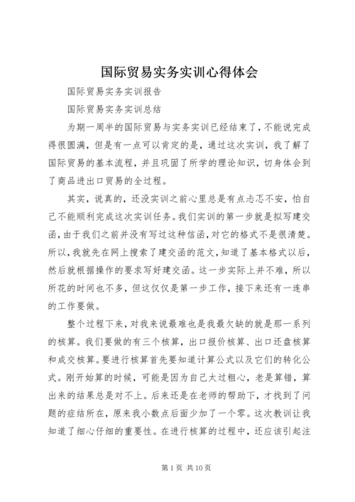 国际贸易实务实训心得体会 (5).docx