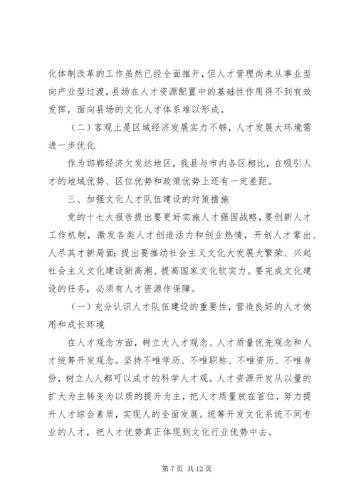 人才队伍建设总结范文.docx