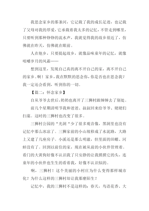 思念家乡的作文600.docx