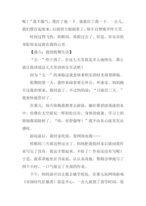 我的假日作文600字.docx
