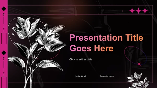黑色酸性风通用行业活动策划方案PPT主题