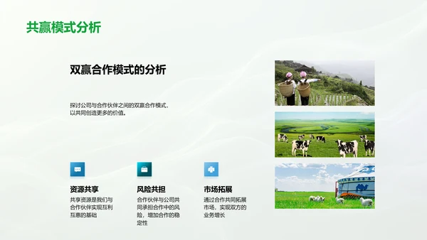 农业合作项目报告PPT模板