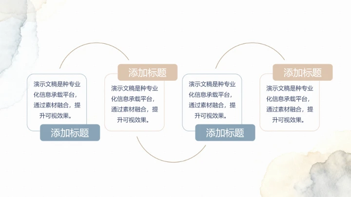 水墨莫兰蒂工作总结汇报