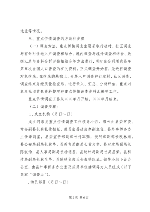 重点侨情调查实施方案 (4).docx