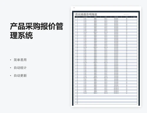 产品采购报价管理系统