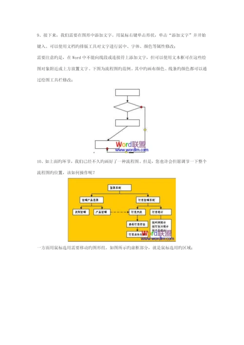 word中绘制标准流程图.docx