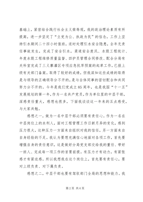 局民主评议活动党员工作思想汇报.docx