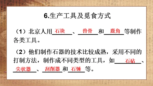 初中历史《人类起源》教学通用PPT课件