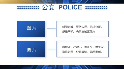 科技强警公安警察工作总结动态PPT