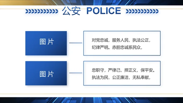 科技强警公安警察工作总结动态PPT