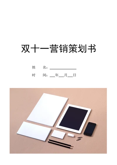 双十一营销策划书