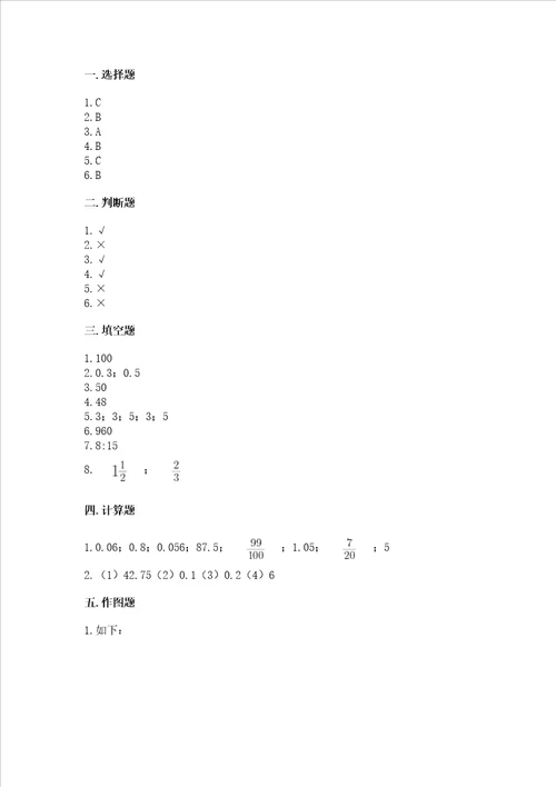 小学数学试卷六年级下册期末测试卷必刷word版