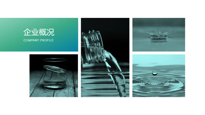 健康饮用水项目计划书通用PPT模板