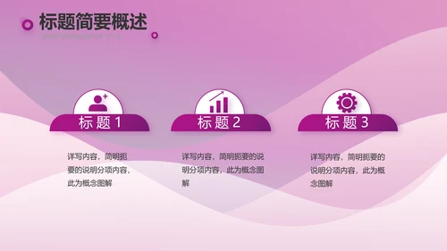 高端紫色工作汇报商务动态PPT