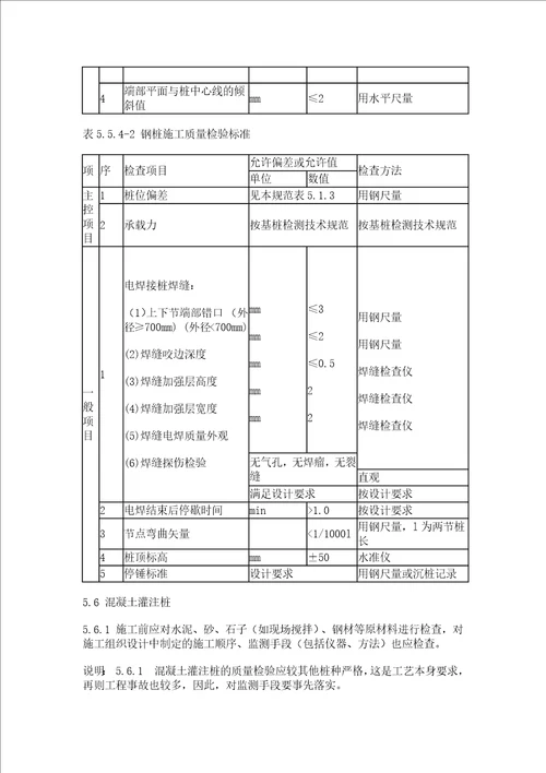 桩基验收标准共11页