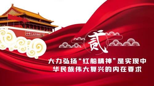 弘扬红船精神坚守初心使命党课党建PPT模板