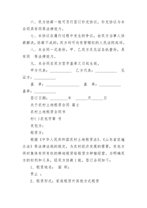 关于农村土地租赁合同.docx