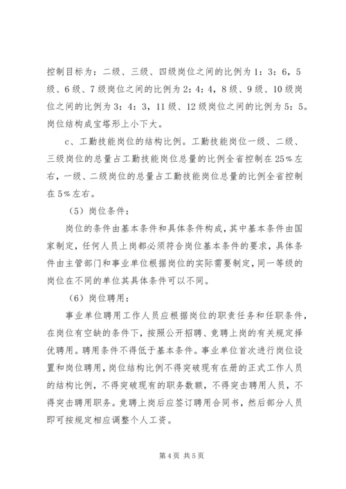 事业单位岗位设置管理工作调研报告_1.docx