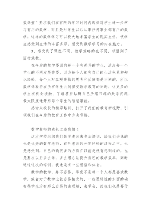 数学教师的成长之路感悟.docx
