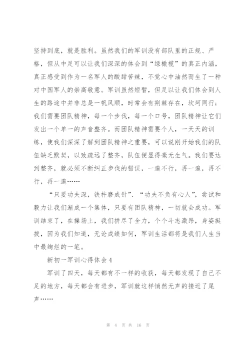 新初一军训心得体会范本十篇.docx