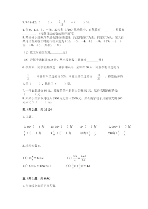 苏教版数学六年级下册试题期末模拟检测卷及参考答案（预热题）.docx