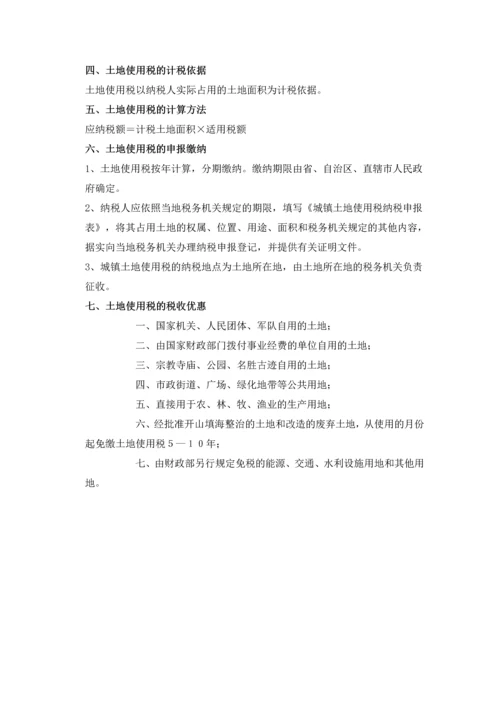 房地产税收一览.docx