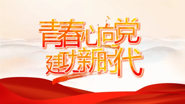 红色党建党支部工作总结汇报计划PPT党课
