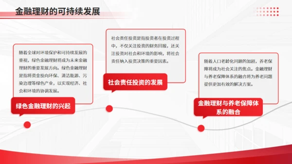 金融理财财富增长金融行业风控通用PPT模板