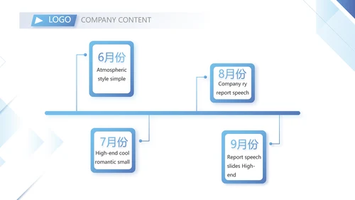 简约蓝色项目年度工作计划动态PPT