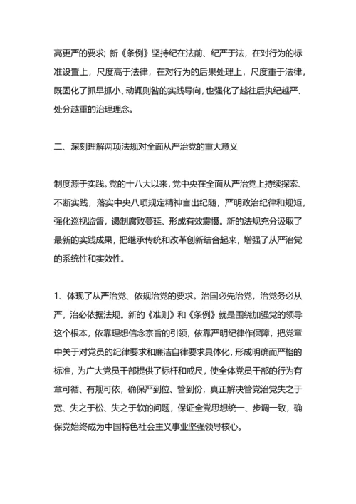 中共纪律处分条例学习心得.docx