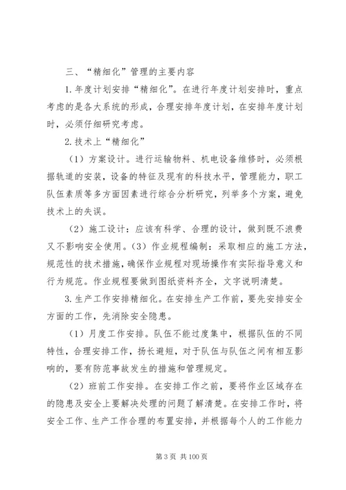 运输队精细化实施方案.docx