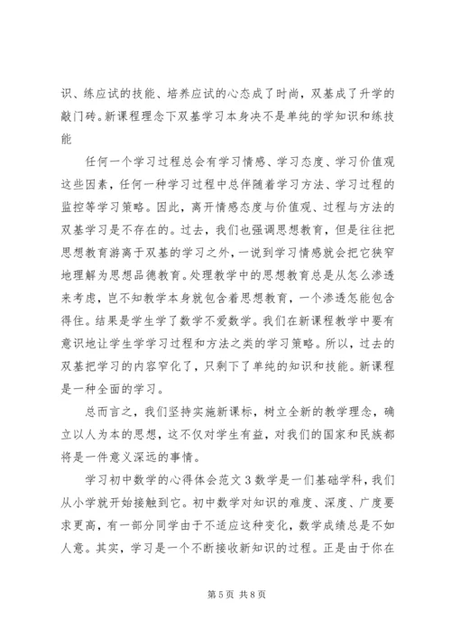 学习初中数学的心得体会3篇.docx