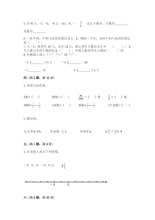 小学六年级数学毕业试题（满分必刷）.docx