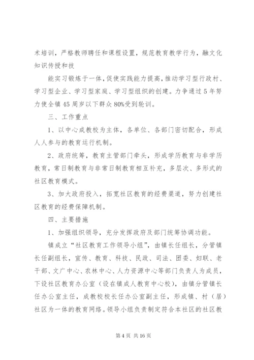 篇一：社区教育活动方案.docx