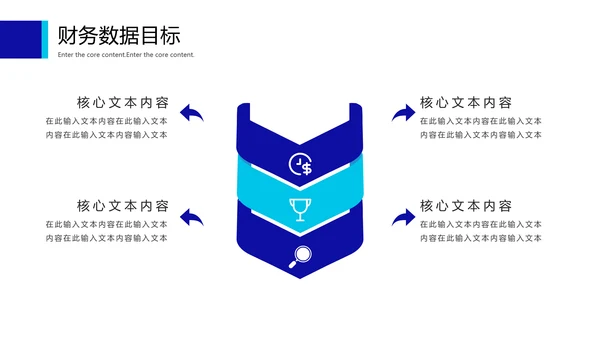 蓝色简约财务数据分析报告通用PPT模板