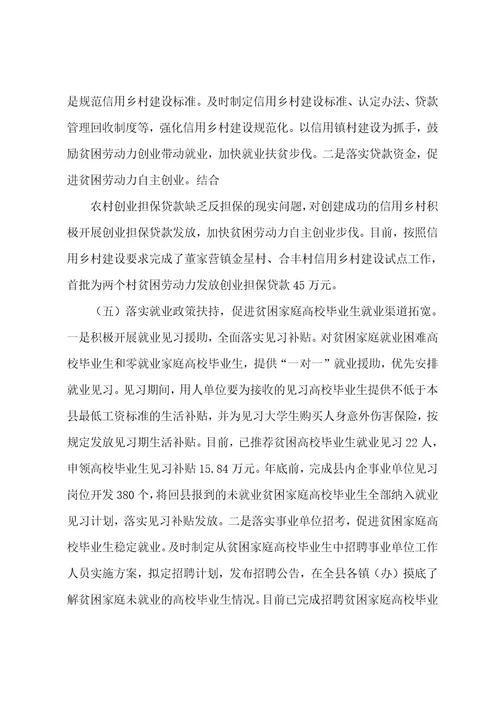 XX县20222023年就业扶贫工作总结