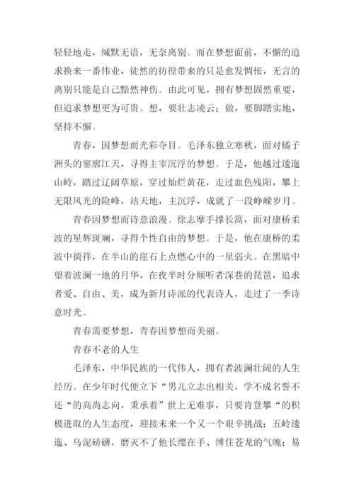 青春梦想作文XX字.docx