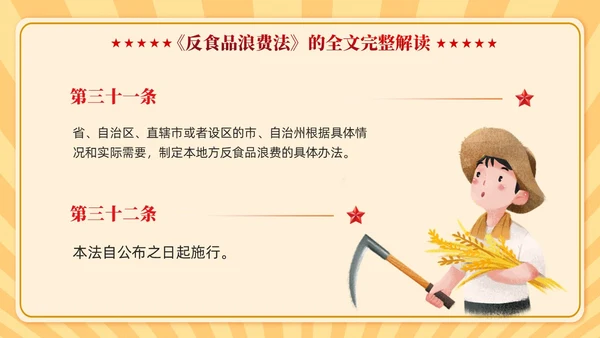 中华人民共和国反食品浪费法学习课件PPT党建