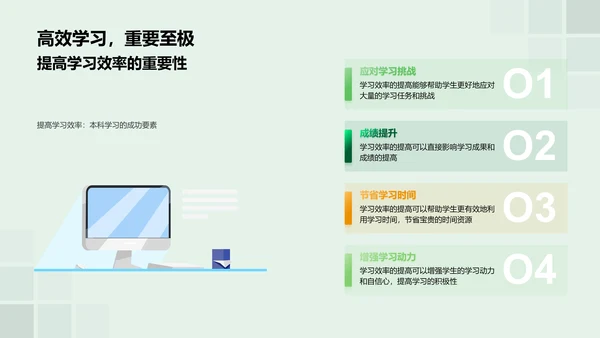 本科学习策略报告PPT模板